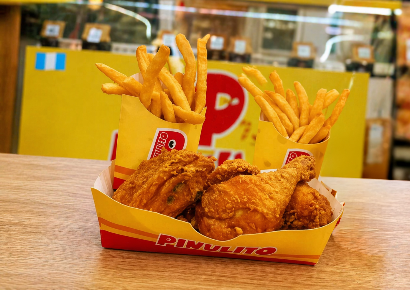 Pollo Pinulito crujiente en Tikal Market Omaha